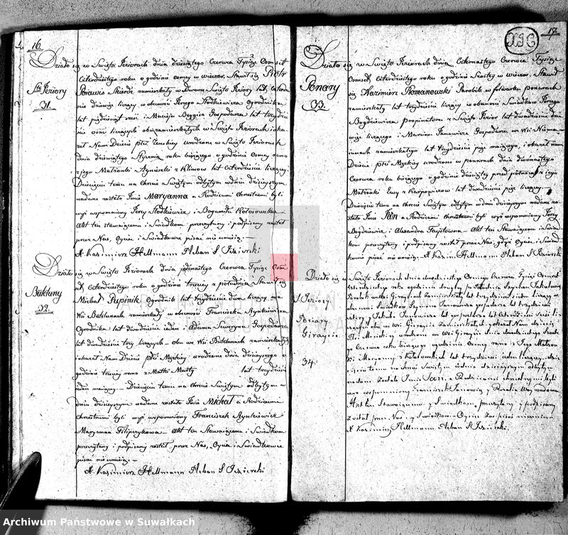 image.from.unit.number "Księga duplikat akt urodzonych, zaślubionych i umarłych w parafij Święto Jeziory, obwodzie sejneńskim, gubernij augustowskiey z roku 1840"
