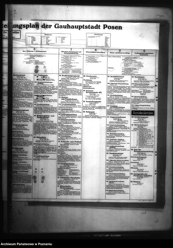 Obraz 6 z jednostki "Organisations - Plan der Stadtverwaltung Posen"