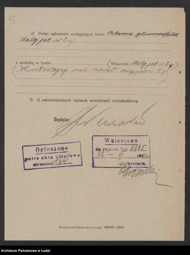 Obraz 11 z jednostki "Salomon Blumenfeld – drobna sprzedaż krawatów i bielizny"