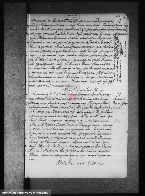 image.from.unit.number "Dublikat aktov graždanskago sostoâniâ rimsko kat. prihoda Glovačov za 1905 god"