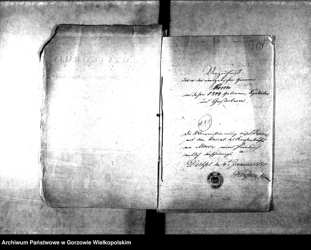 image.from.unit.number "Duplikate der Kirchenbücher von der Parochie Morrn: Morrn (Murzynowo), Johanneswunsch (Dobrojewo), Alexandersdorf (Gościnowo), Pollychen (Stare Polichno)"