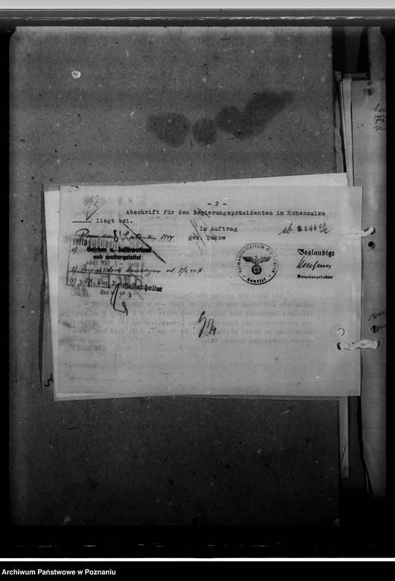 Obraz 16 z jednostki "Rast, Erich; Heidicke, Fritz - urzędnicy"