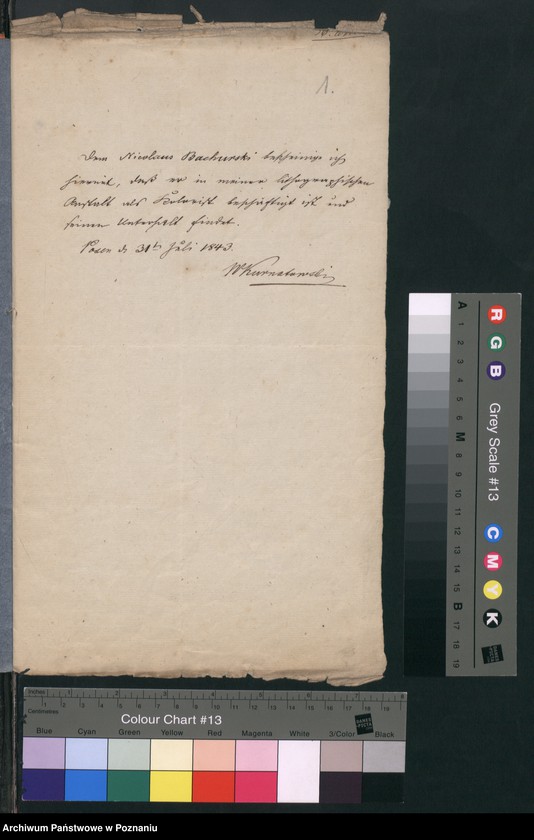 Obraz 4 z jednostki "A. betr. den polnischen Überläufer Lithografen Nicolaus Bachurski /Leon Lambruczewski/"