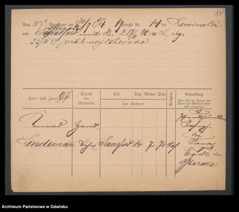 image.from.unit.number "Karty meldunkowe: Lindemann - Lindenberg"