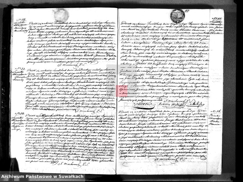 image.from.unit.number "Księga duplikat aktów urodzeń, małżeństw i zejścia parafii suwalskiej z roku 1862"