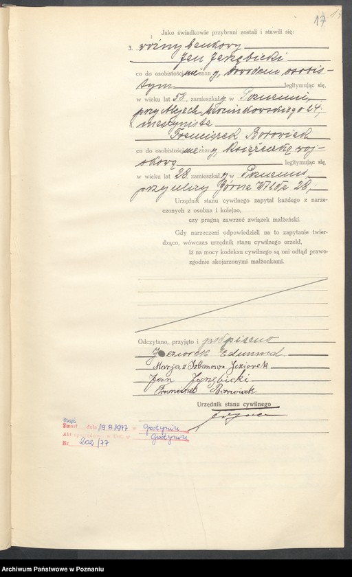 Obraz 19 z jednostki "Księga miejscowa małżeństw tom IV [Rejestr główny małżeństw]"