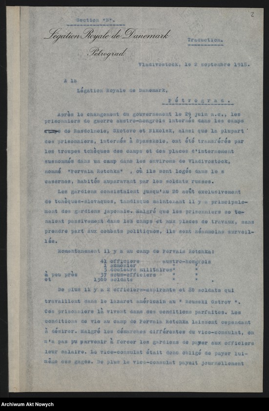 image.from.unit.number "Sprawy repatriacji Polaków, opieki nad Polakami - jeńcami, więźniami i internowanymi zagranicę, m.in. odpis listu W. Grabskiego do G. Clemenceau"