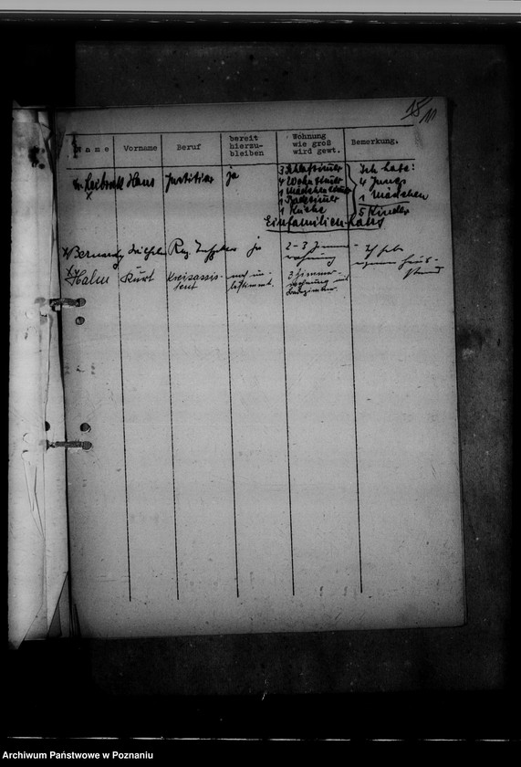 Obraz 15 z jednostki "Wohnungsfürsorge für Deutsche in Posen. Rundfunksempfanganlagen"