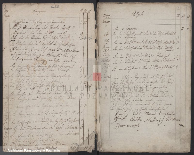 Obraz 2 z jednostki "[Księga kasowa cechu szewców w Lesznie]"