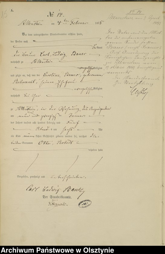 image.from.unit.number "Haupt-Geburts-Register Nr 1 - 282"