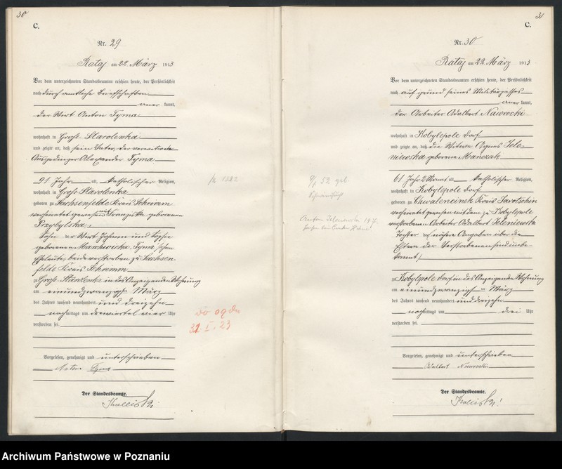 Obraz 18 z jednostki "Księga miejscowa zgonów [Rejestr główny zgonów]"