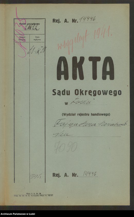 Obraz 2 z jednostki "Fajga Sura Sierakowska- drobna sprzedaż bielizny i fartuchów"