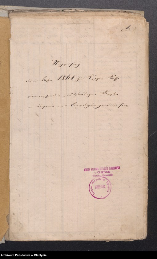 image.from.unit.number "Einnahme und Ausgabe Beläge zur Kirchen Kassen Rechnung von Passenheim pro 1862"