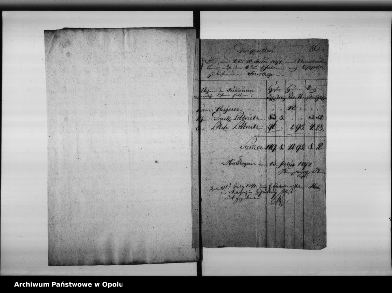 image.from.unit.number "Fourage Extracte über die Verpflegung der in Oppeln in Garnison stehenden 2 Esquadrons des Hochlöbl[ichen] v[on] Holtzendorffschen Cürassier Regiments. Vom 1-ten Iuny 1797 bis ult: May 1798"