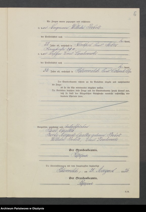 Obraz 8 z jednostki "Heirats-Neben-Register Nr 1 - 7"