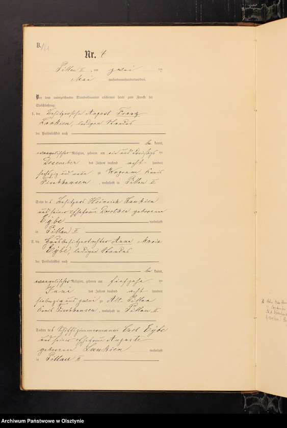 image.from.unit.number "Heiraths-Haupt-Register Nr 1 - 26"