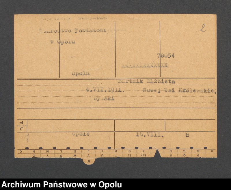 Obraz 4 z jednostki "[Wengel Franz, ur. 4.0.1882 r., zam. Hedwigstein]"