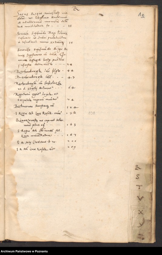 image.from.unit.number "Literae a dominis consulibus civitatis Posnaniae scriptae anno domini 1535"