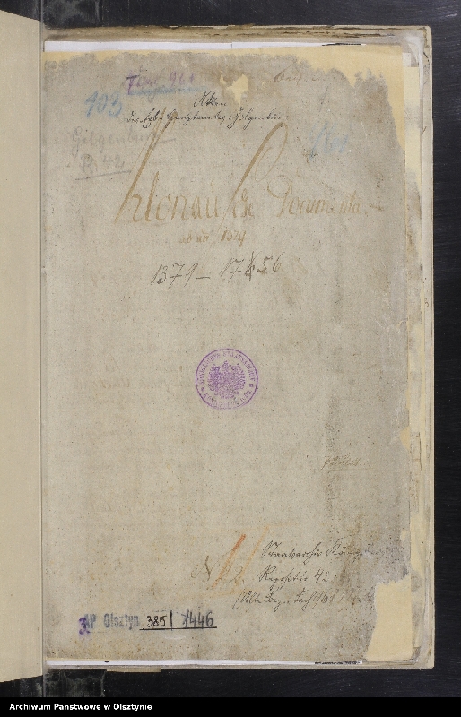 Obraz 11 z kolekcji "Najcenniejsze zbiory Archiwum Państwowego w Olsztynie111"