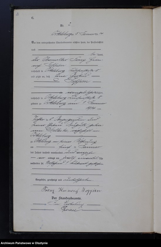 image.from.unit.number "Sterbe-Haupt-Register Nr 1 - 200"