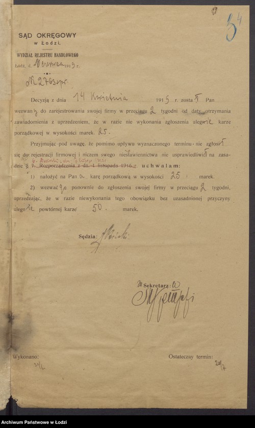 Obraz 6 z jednostki "Fiszel Korn i Hers Icek Borenstein – sprzedaż gotowej garderoby"