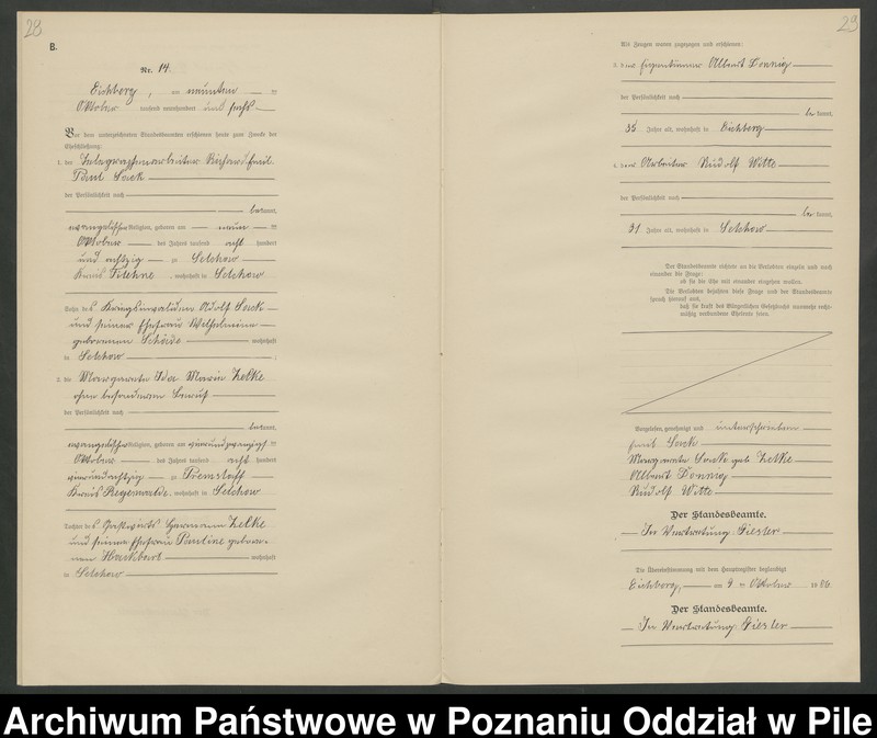 Obraz 17 z jednostki "Księga małżeństw"