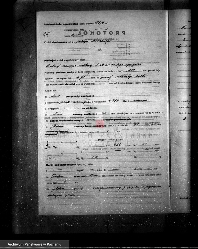 Obraz 19 z jednostki "Fabryka porcelany i wyrobów ceramicznych Towarzystwo Akcyjne "Kieramos" Kocioł nr fabr. 565, kocioł nr porządkowy 36"