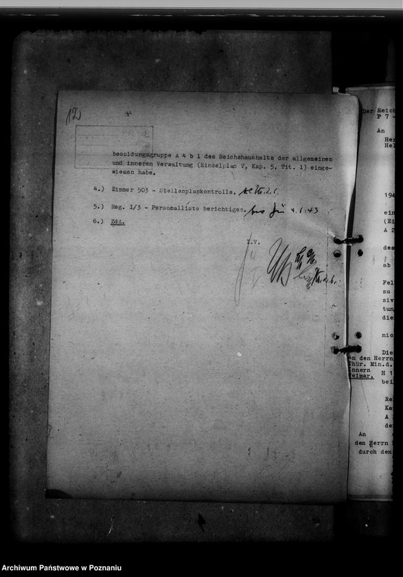 Obraz 16 z jednostki "Abordnung von Beamten"