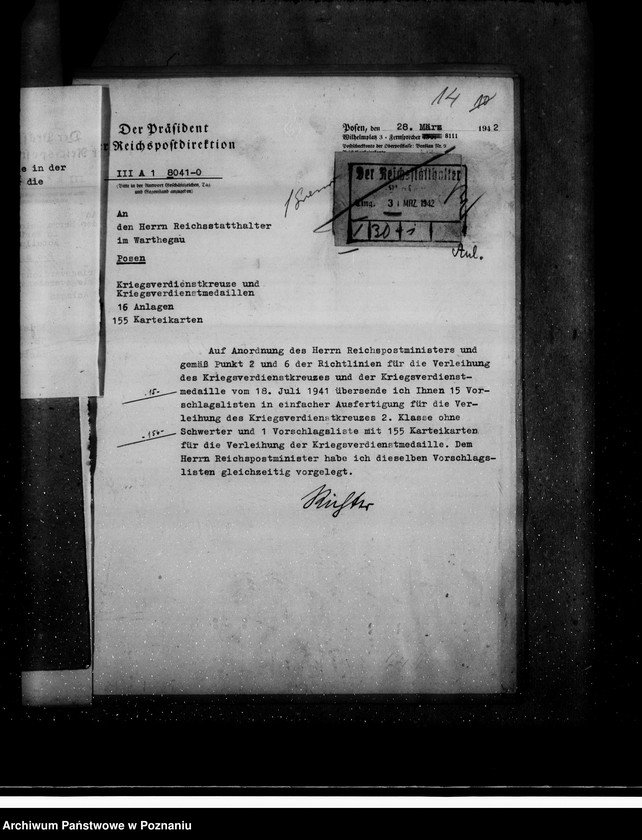 Obraz 19 z jednostki "Kriegsverdienstkreuze"