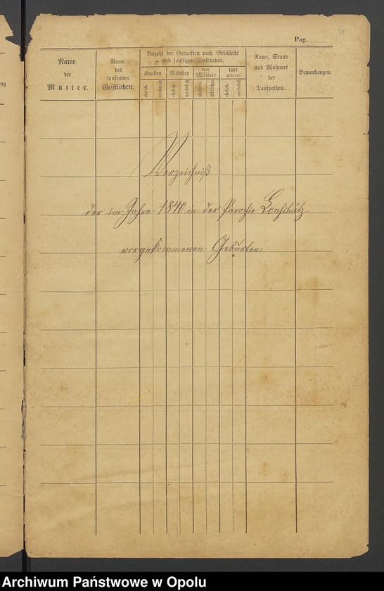 Obraz 6 z jednostki "[Księga chrztów 1840-1842, małżeństw 1840-1843 oraz zgonów 1840-1842 parafii Łężce]"