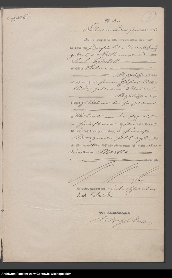 Obraz 6 z jednostki "Geburts Register"