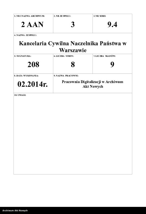 image.from.unit.number "Stany Zjednoczone (korespondencja w sprawie uzyskania pożyczki dolarowej, przyjazdu do Polski księdza dr Abernethy oraz akcji prasowej w Ameryce, skierowanej przeciw Naczelnikowi Państwa)"