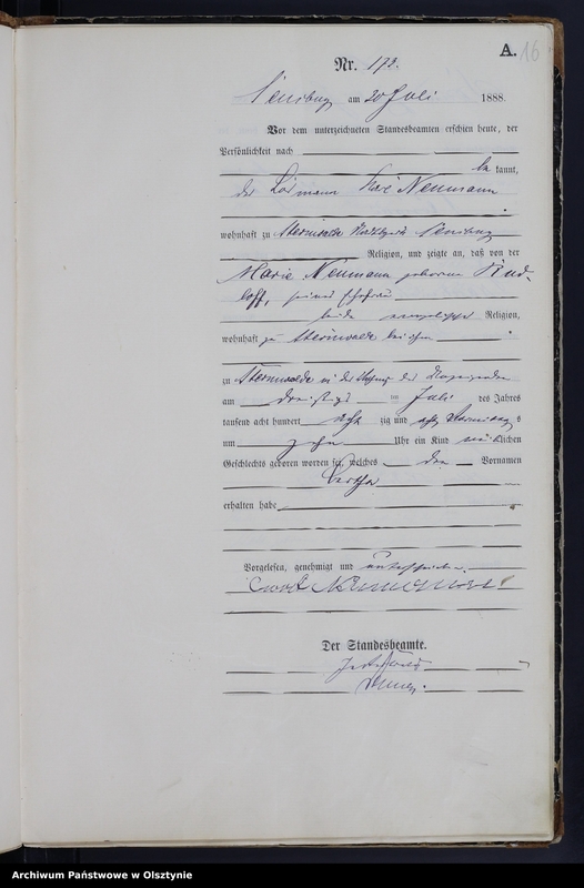 image.from.unit.number "Geburts-Haupt-Register,TomII,Nr 159 - 232"