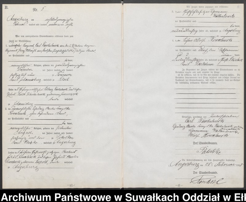 image.from.unit.number "Heiraths-Neben-Register des Preussischen Standes-Amtes Angerburg Kreis Angerburg"