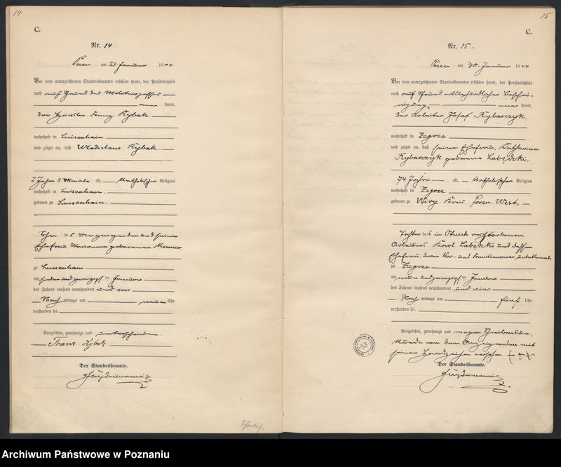 Obraz 10 z jednostki "Księga miejscowa zgonów"