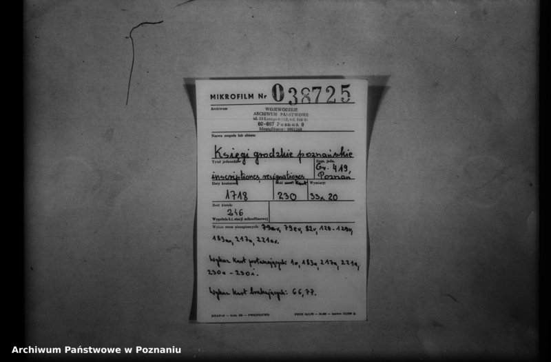 Obraz 2 z jednostki "Inscriptiones, resignationes [protocollon]"