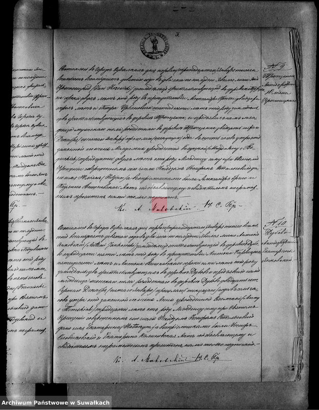 Obraz 9 z jednostki "[Duplikat akt urodzeń, małżeństw i zgonów wyzn. rzym. - kat. w Suwałkach 1889 r.]"