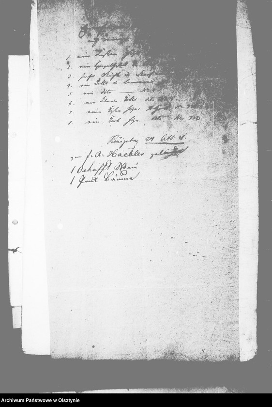 image.from.unit.number "/Schriftwechsel mit dem Kommissionsgeschäft- Haebler- Blanquart in Königsberg u. a. /"