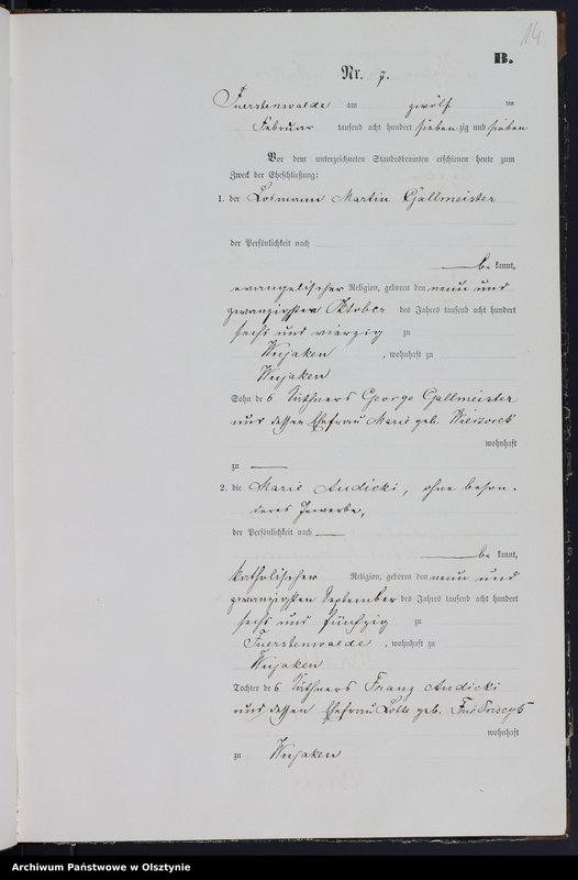 image.from.team "Urząd Stanu Cywilnego w Księżym Lasku pow. szczycieński"