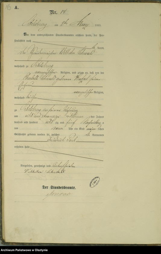 image.from.unit.number "Geburts-Haupt-Register Nr 1 - 98"