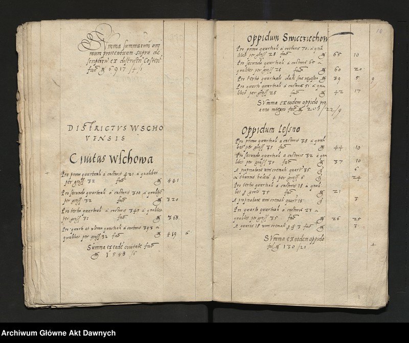 image.from.unit.number "Regestrum contributionum de diversis palatinatibus Maioris Poloniae."