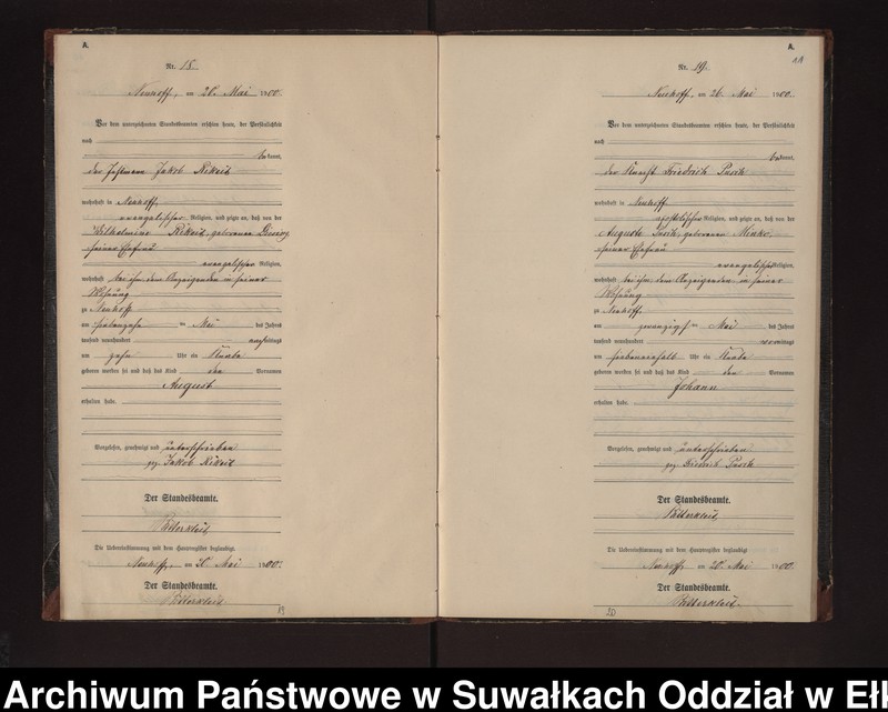 image.from.unit.number "Geburts-Neben-Register des Preussischen Standes-Amtes Neuhoff Kreis Loetzen"