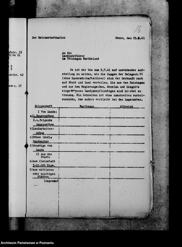 Obraz 20 z jednostki "Rundschreiben der Landjahrbezirksführung"