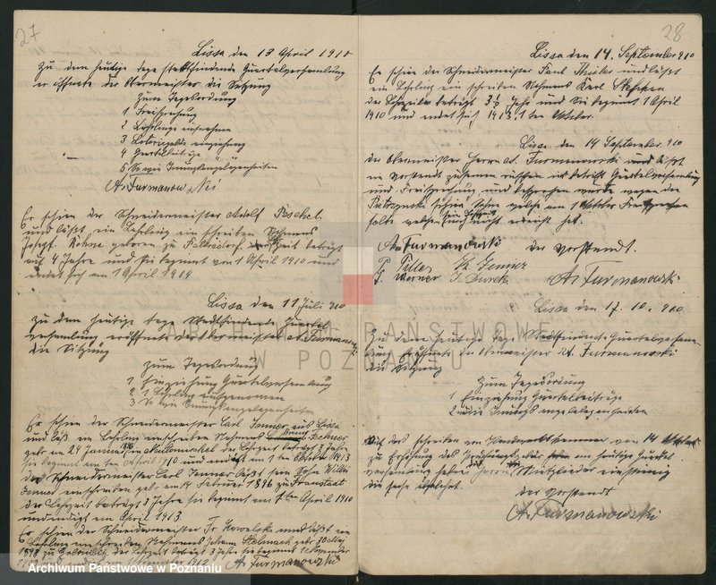 Obraz 16 z jednostki "Protokollbuch für die Schneiderinnung zu Lissa"