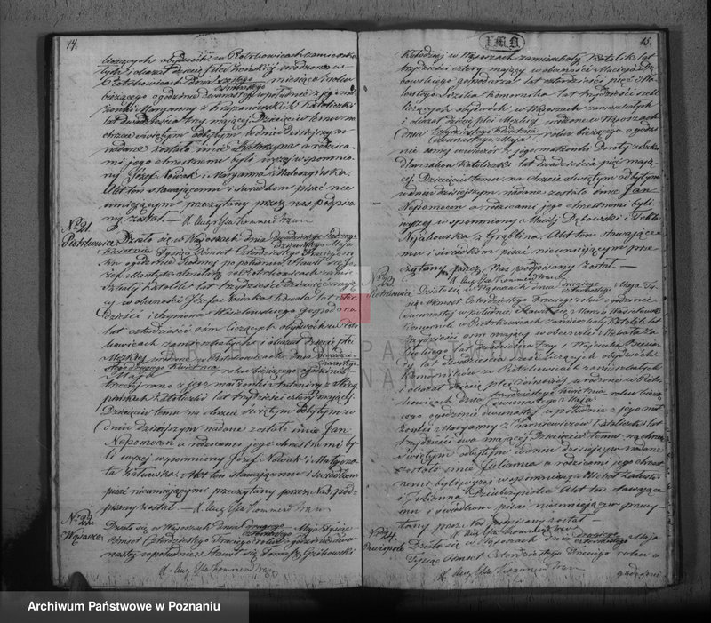 Obraz 10 z jednostki "Księga urodzeń, małżeństw i zgonu"