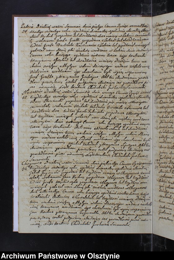 image.from.unit.number "Akta Urodzonych Zaslubionych Zmarłych w parafii Sarnowskiey w roku 1834"