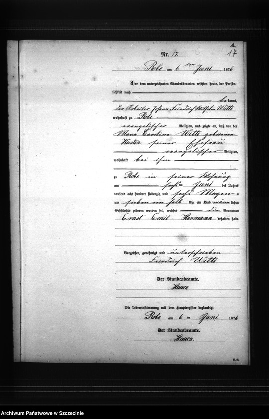 Obraz 20 z jednostki "Geburts-Register (Neben-Register)"