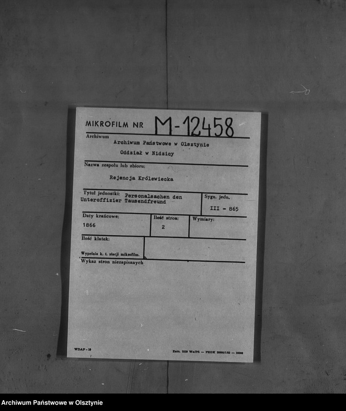 image.from.unit.number "Unteroffizier Tausendfreund"