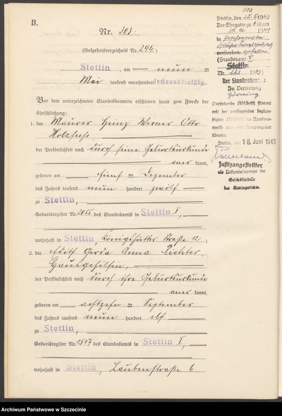 image.from.unit.number "Heiratsregister"