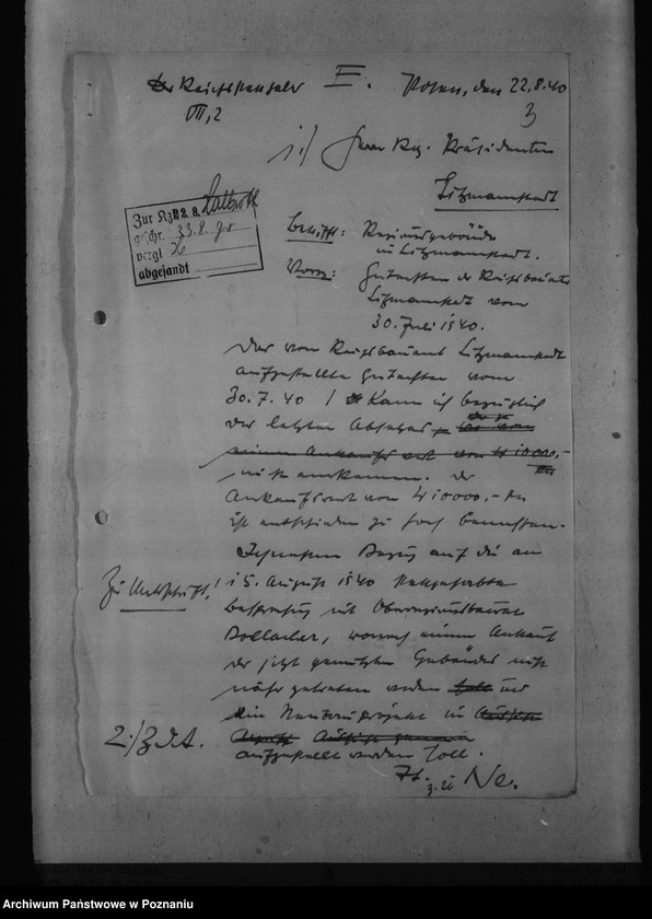 Obraz 12 z jednostki "Regierungsgebäude in Litzmannstadt - Łódź"